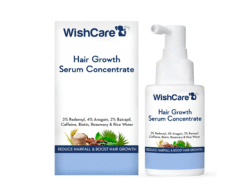 WishCare Hair Growth Serum Concentrate - 3% Redensyl, 4% Anagain, 2% Baicapil, Caffeine, Biotin & Rice Water - Advanced Hair Growth Serum For Hair Fall Control & Hair Growth 30Ml